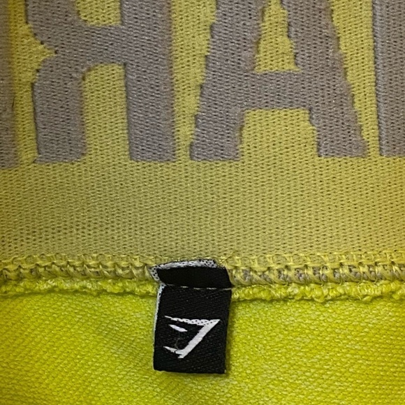 Gymshark Womens Size S Flex Cycling Workout Shorts Lime Green Marl Light Grey - Picture 5 of 7